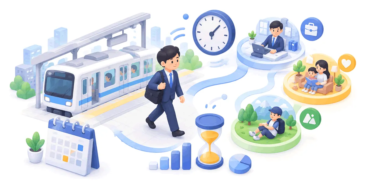 通勤で失う人生計算