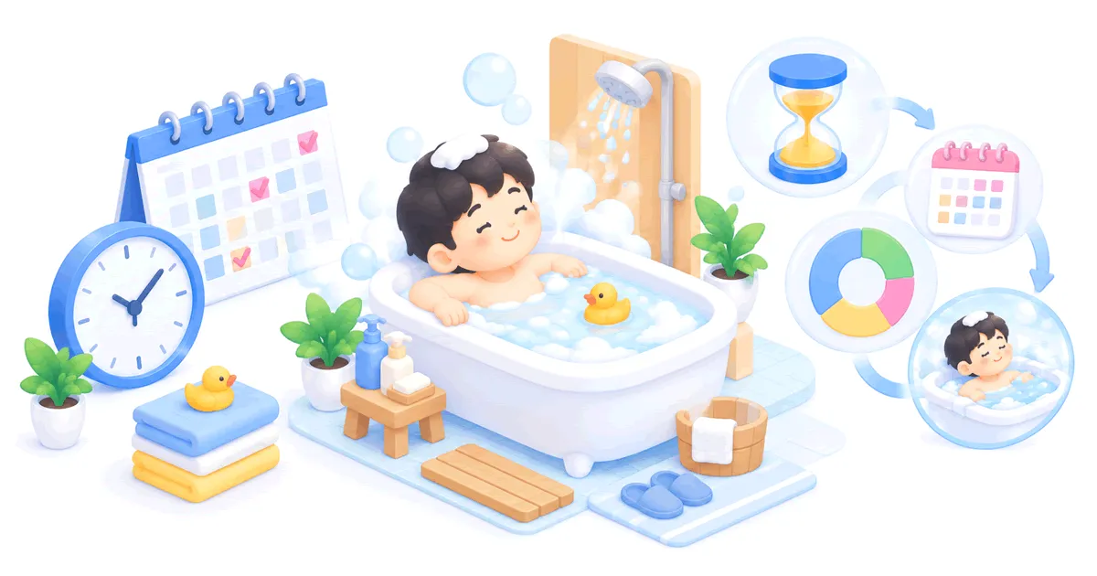 人生でお風呂に入る時間計算