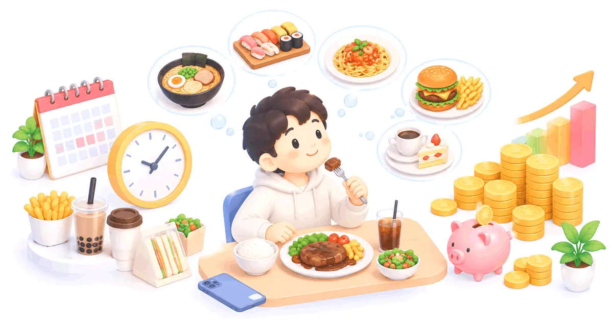 生涯外食代計算