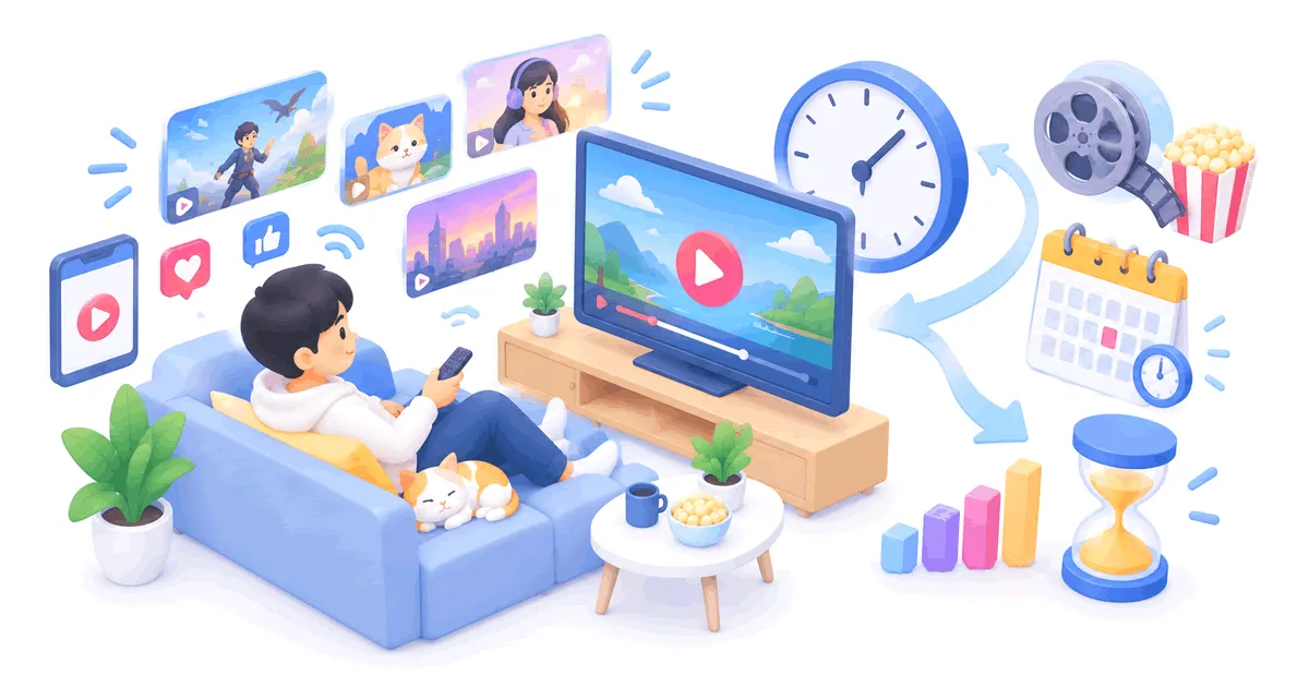 動画視聴で失う人生計算